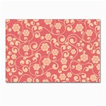 Pink Floral Wall Postcard 4 x 6  (Pkg of 10)