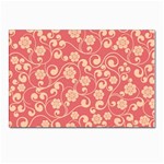 Pink Floral Wall Postcards 5  x 7  (Pkg of 10)