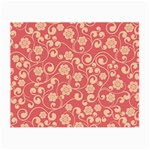 Pink Floral Wall Small Glasses Cloth