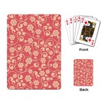 Pink Floral Wall Playing Cards Single Design (Rectangle)