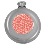 Pink Floral Wall Hip Flask (5 oz)