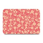 Pink Floral Wall Plate Mat