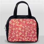 Pink Floral Wall Classic Handbag (One Side)