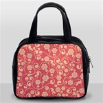 Pink Floral Wall Classic Handbag (Two Sides)