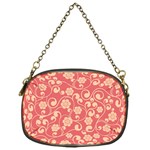 Pink Floral Wall Chain Purse (One Side)