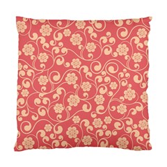 Pink Floral Wall Standard Cushion Case (Two Sides) from ArtsNow.com Front