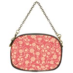 Pink Floral Wall Chain Purse (Two Sides)