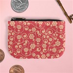 Pink Floral Wall Mini Coin Purse