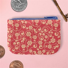 Pink Floral Wall Mini Coin Purse from ArtsNow.com Back