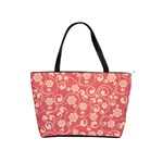 Pink Floral Wall Classic Shoulder Handbag