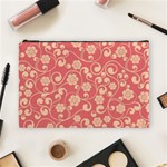 Pink Floral Wall Cosmetic Bag (Large)