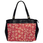 Pink Floral Wall Oversize Office Handbag