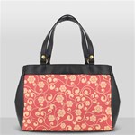 Pink Floral Wall Oversize Office Handbag (2 Sides)