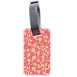 Pink Floral Wall Luggage Tag (two sides)