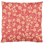 Pink Floral Wall Large Cushion Case (One Side)