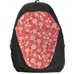 Pink Floral Wall Backpack Bag