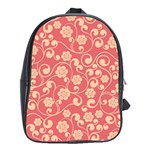 Pink Floral Wall School Bag (XL)