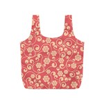 Pink Floral Wall Full Print Recycle Bag (S)