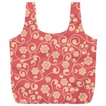 Pink Floral Wall Full Print Recycle Bag (XL)