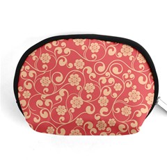 Pink Floral Wall Accessory Pouch (Medium) from ArtsNow.com Front