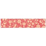 Pink Floral Wall Small Flano Scarf