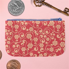 Pink Floral Wall Large Coin Purse from ArtsNow.com Back