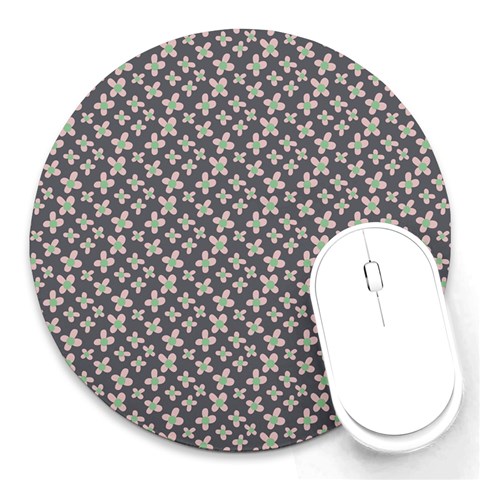 Little Spring Blossom  Round Mousepad from ArtsNow.com Front