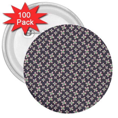 Little Spring Blossom  3  Button (100 pack) from ArtsNow.com Front