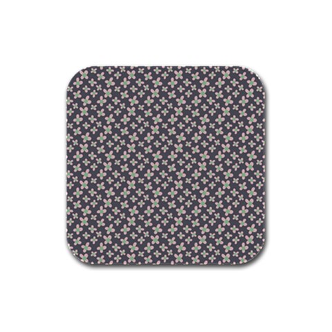 Little Spring Blossom  Rubber Square Coaster (4 pack) from ArtsNow.com Front