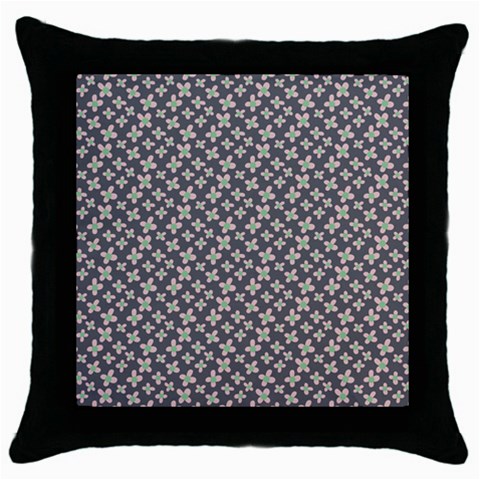 Little Spring Blossom  Throw Pillow Case (Black) from ArtsNow.com Front