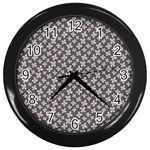 Little Spring Blossom  Wall Clock (Black)