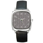 Little Spring Blossom  Square Metal Watch