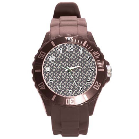 Little Spring Blossom  Round Plastic Sport Watch (L) from ArtsNow.com Front