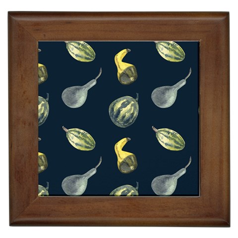 Vintage Vegetables Zucchini Framed Tile from ArtsNow.com Front