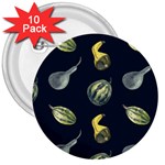 Vintage Vegetables Zucchini 3  Button (10 pack)