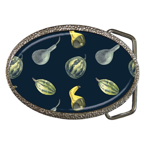 Vintage Vegetables Zucchini Belt Buckle from ArtsNow.com Front