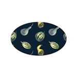 Vintage Vegetables Zucchini Sticker (Oval)