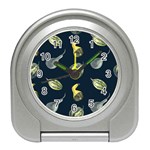 Vintage Vegetables Zucchini Travel Alarm Clock