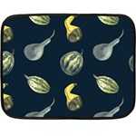 Vintage Vegetables Zucchini Fleece Blanket (Mini)