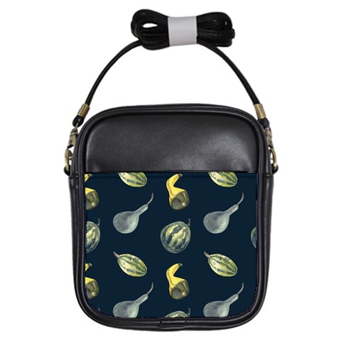 Vintage Vegetables Zucchini Girls Sling Bag from ArtsNow.com Front