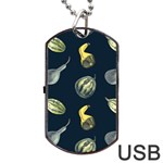 Vintage Vegetables Zucchini Dog Tag USB Flash (Two Sides)