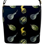 Vintage Vegetables Zucchini Flap Closure Messenger Bag (S)