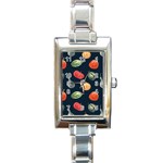 Vintage Vegetables  Rectangle Italian Charm Watch