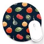 Vintage Vegetables  Round Mousepad