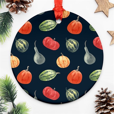 Vintage Vegetables  Ornament (Round) from ArtsNow.com Front