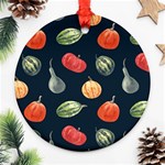 Vintage Vegetables  Ornament (Round)