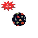 Vintage Vegetables  1  Mini Button (10 pack) 