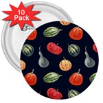 Vintage Vegetables  3  Button (10 pack)