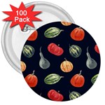 Vintage Vegetables  3  Button (100 pack)