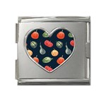 Vintage Vegetables  Mega Link Heart Italian Charm (18mm)